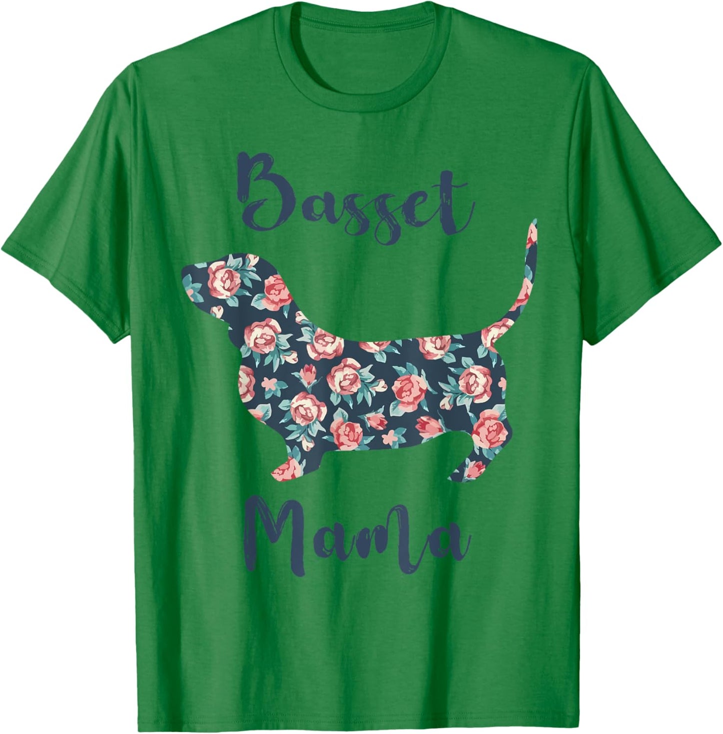 Basset-Hound Mom Shirt Women Dog Mama Mothers Day Lover Gift T-Shirt - T-Shirt | Irish Green