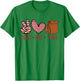 Lunch Lady Peace Love Lunch Peace Heart Sign Women Men Kid T-Shirt - T-Shirt | Irish Green
