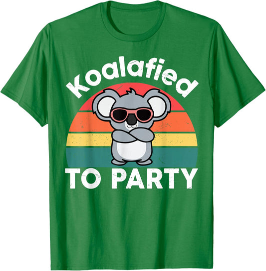 Cute Koalafied Shirt to Party Men Kids Boys Girl Women Koala T-Shirt - T-Shirt | Irish Green