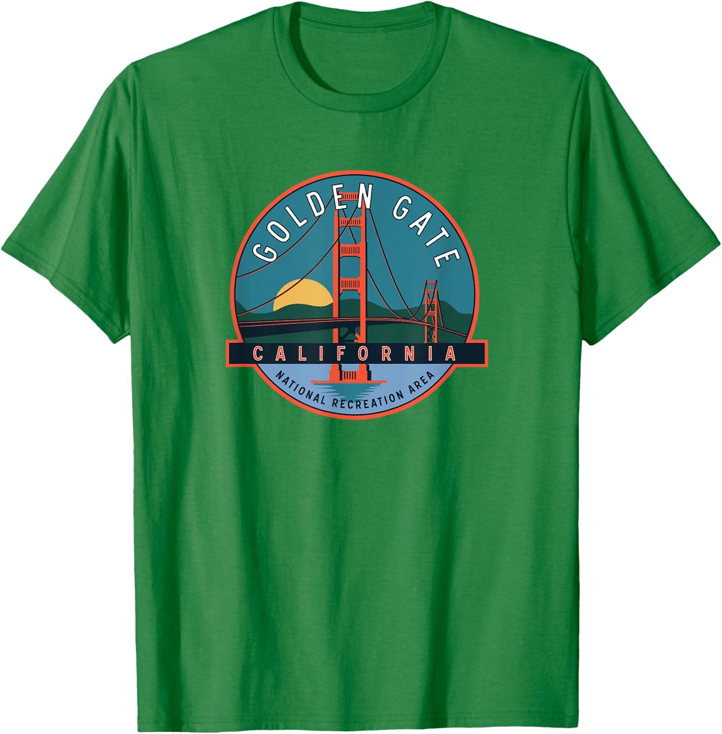 Golden Gate National Recreation Area Bridge T-Shirt - T-Shirt | Irish Green
