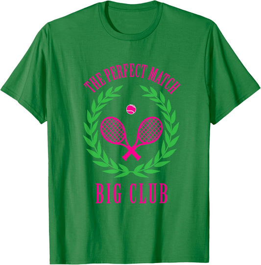Tennis Match Club Little / G Big Sorority Reveal T-Shirt - T-Shirt | Irish Green