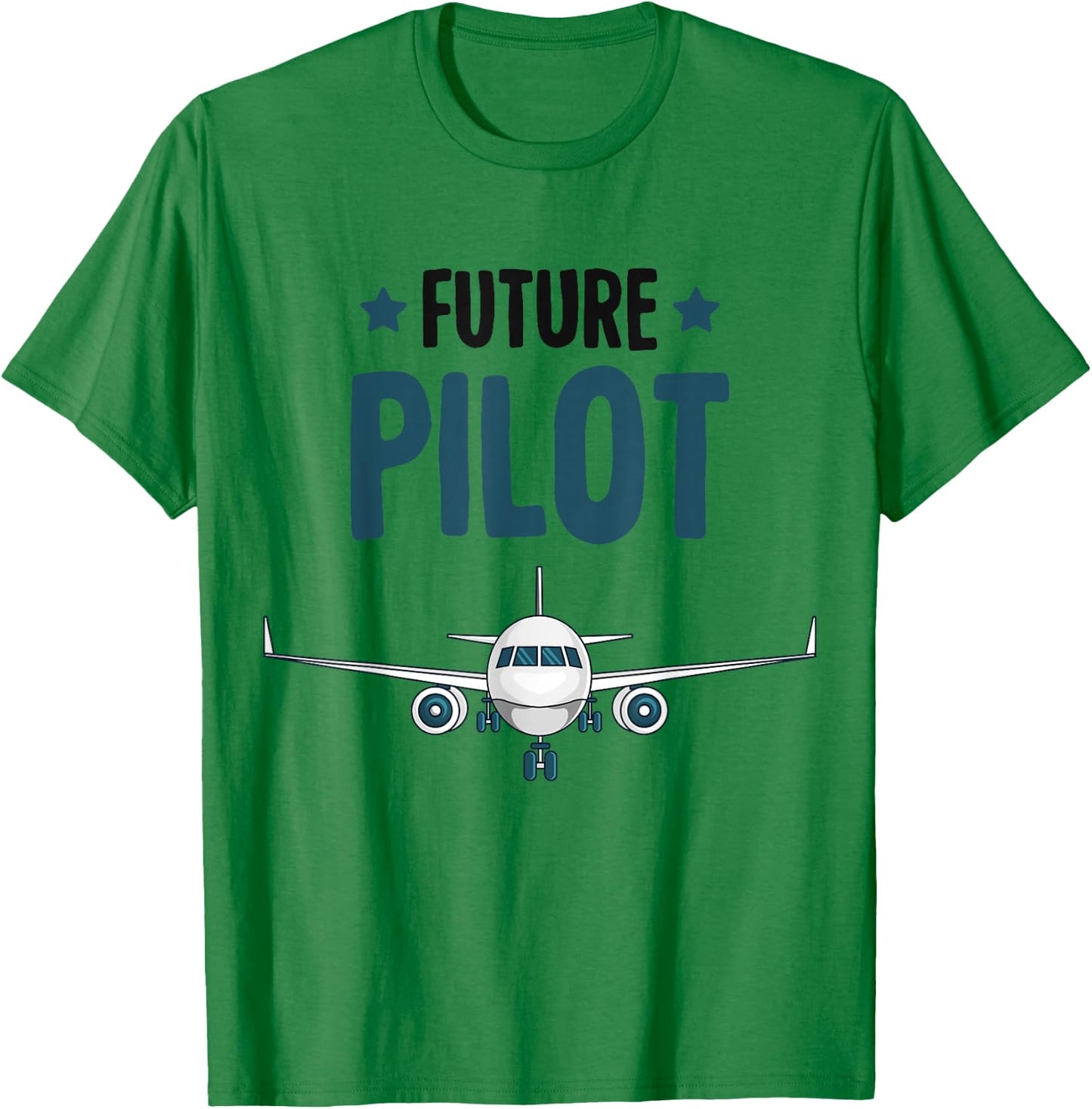 Future Pilot Airplane Plane Boys Toddler Kids T-Shirt - T-Shirt | Irish Green