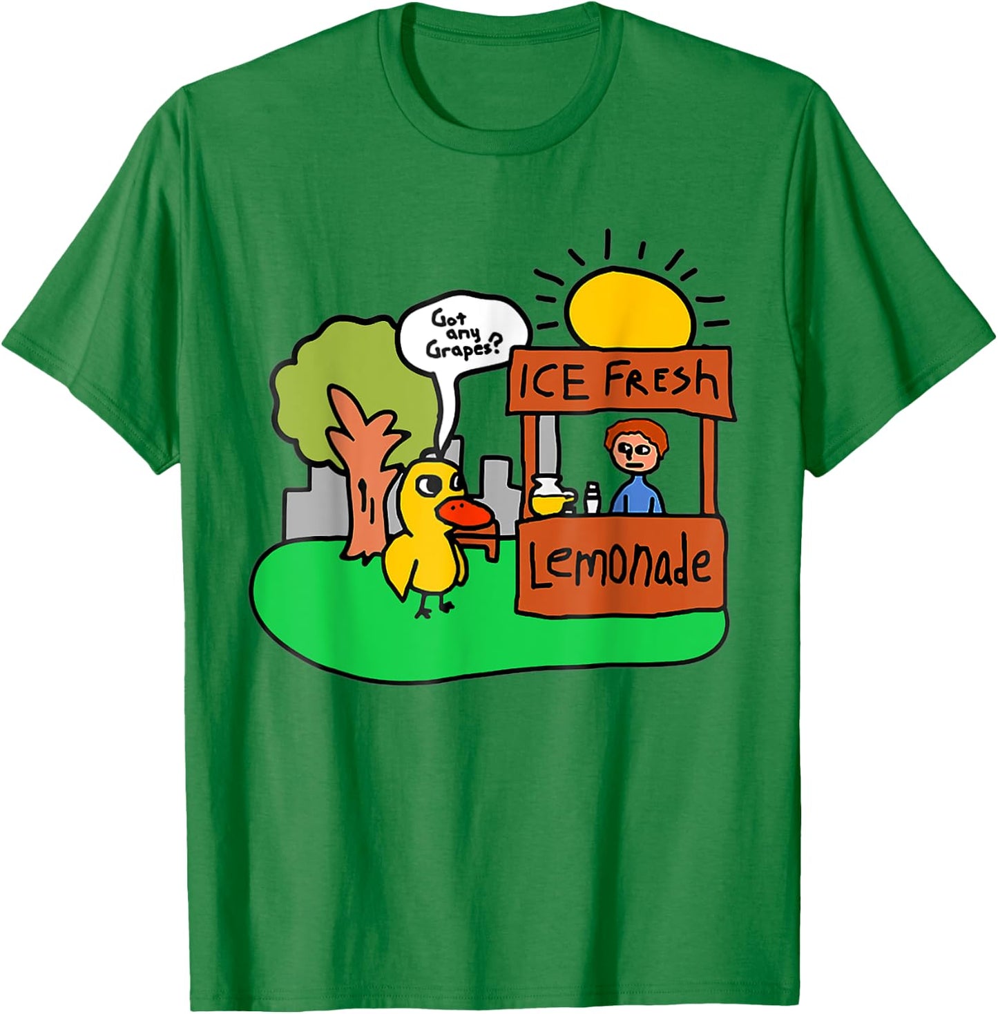 Ice Fresh Lemonade Got Any Grapes Duck Funny Gift T-Shirt - T-Shirt | Irish Green