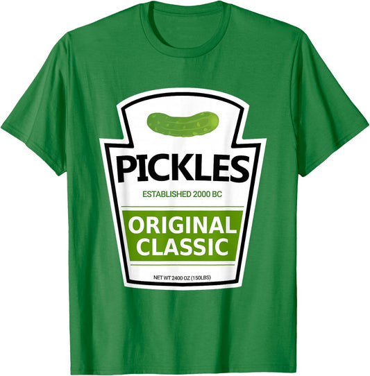 Lazy Costume Pickle Jar T-Shirt - T-Shirt | Irish Green