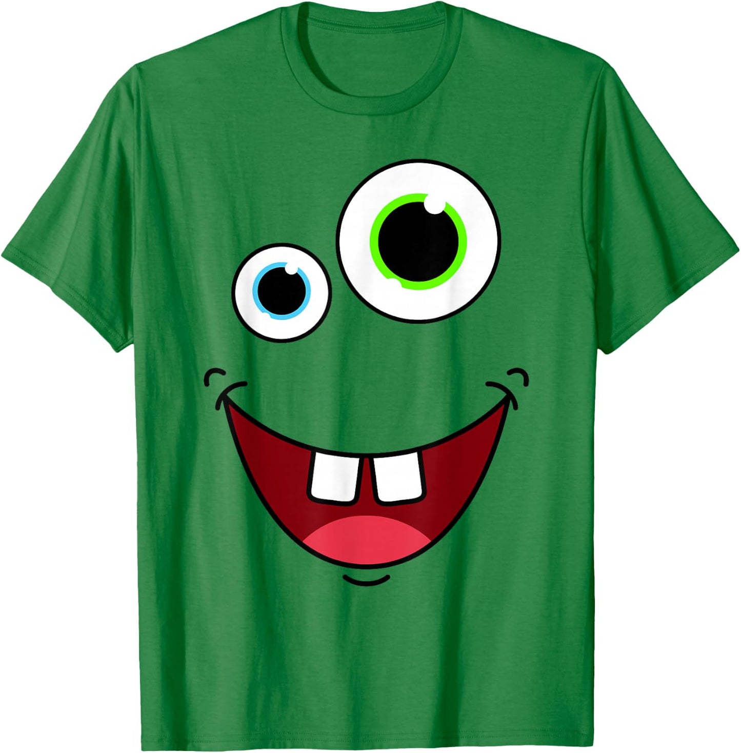 Funny Silly Monster Face Group Costume Birthday Halloween T-Shirt - T-Shirt | Irish Green