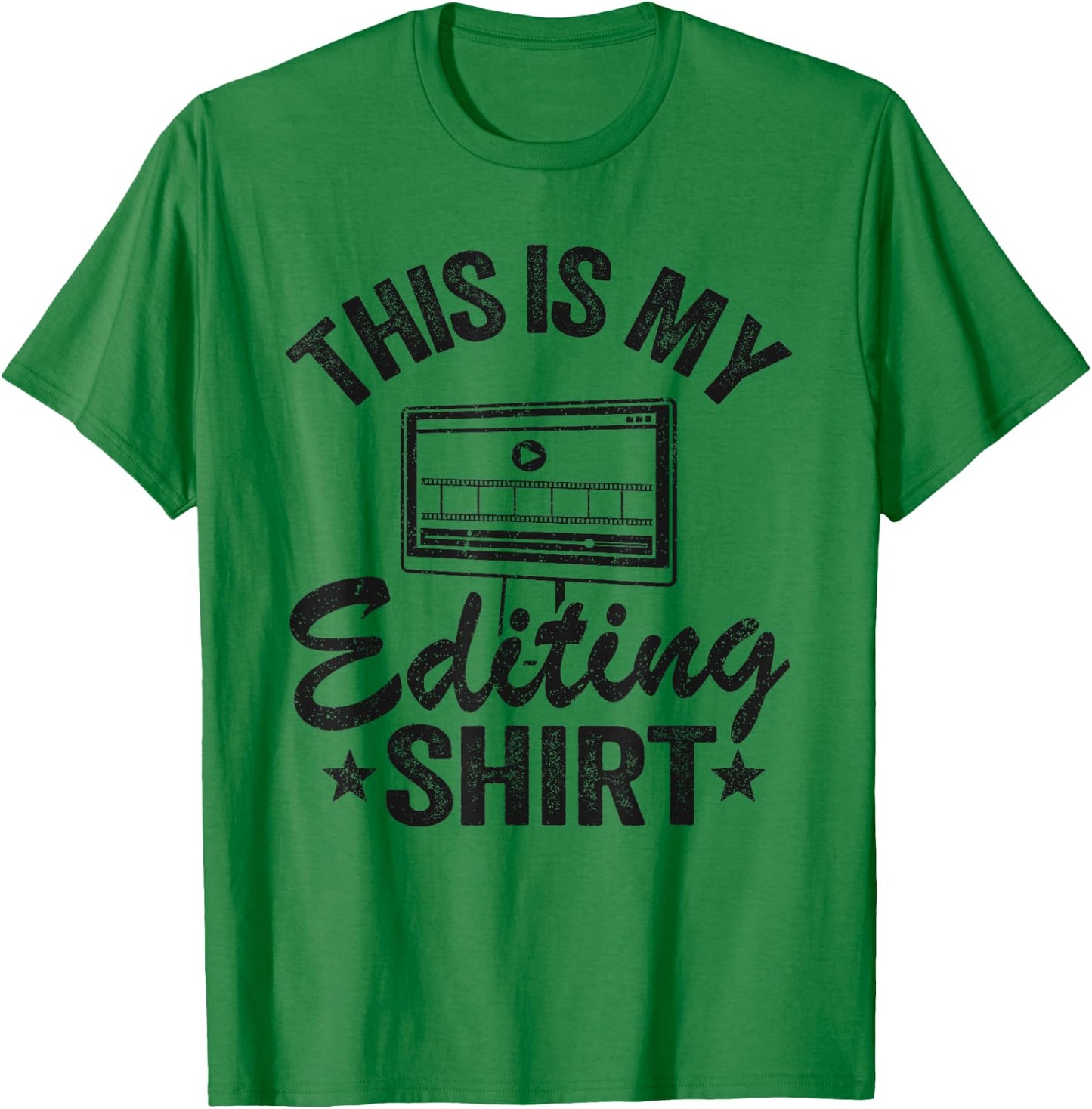 This Is My Editing Shirt Videography Video Editor Filmmaker T-Shirt - T-Shirt | Irish Green