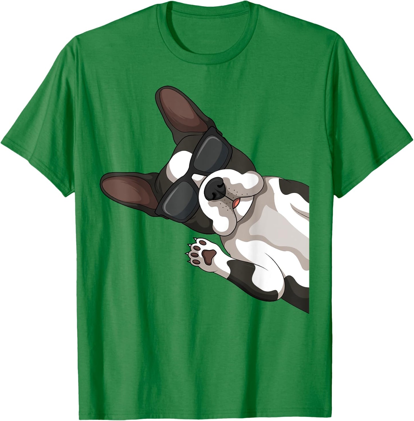 Boston Terrier Bostie Dog Kids Men T-Shirt - T-Shirt | Irish Green
