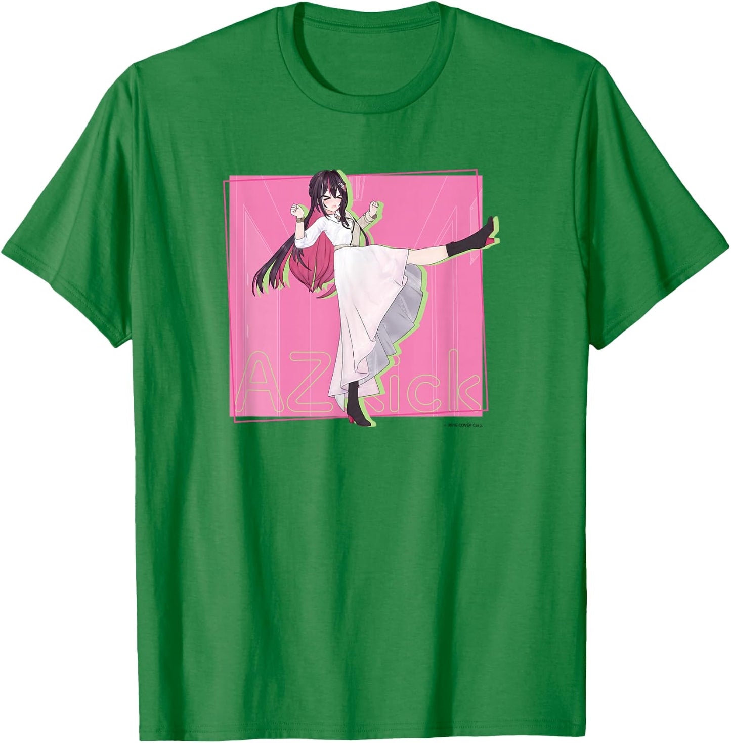【AZKi】holo no graffiti Greatest Moments T-Shirt - T-Shirt | Irish Green