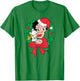 Betty Boop Santa Outfit Seated Wreath T-Shirt - T-Shirt | Irish Green