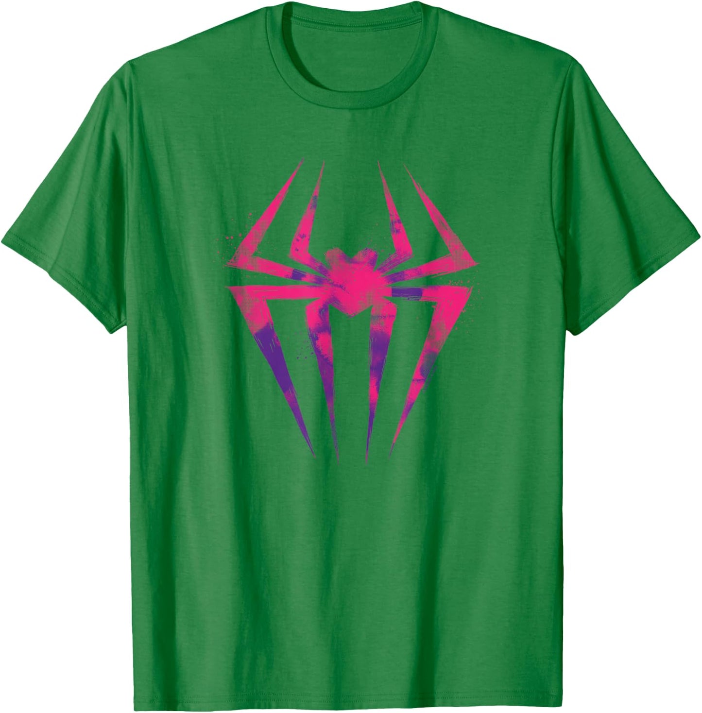 Marvel Spider-Man Across The Spider-Verse Part 1 Pink Logo T-Shirt - T-Shirt | Irish Green
