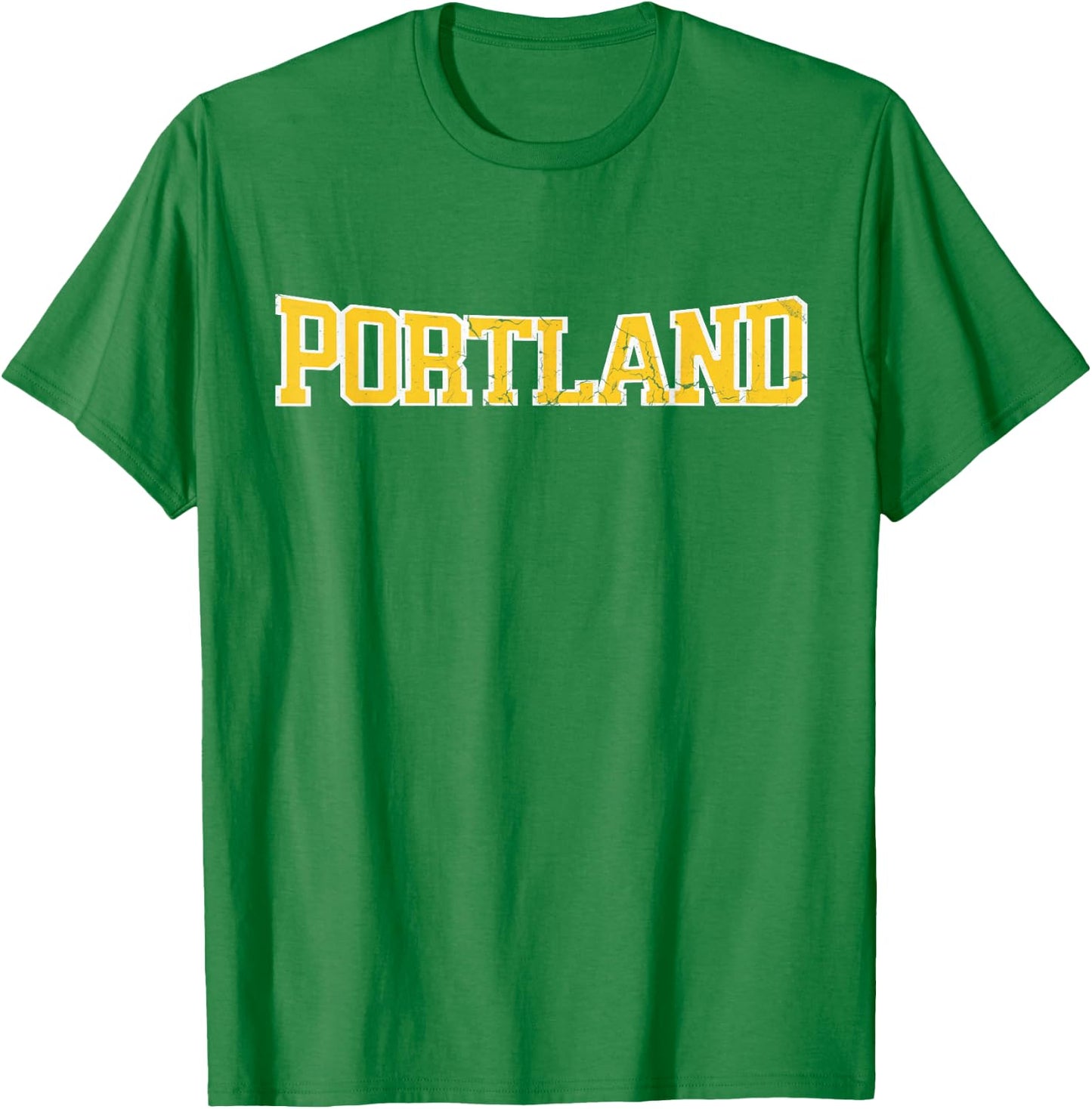 Portland soccer Distressed T-Shirt - T-Shirt | Irish Green