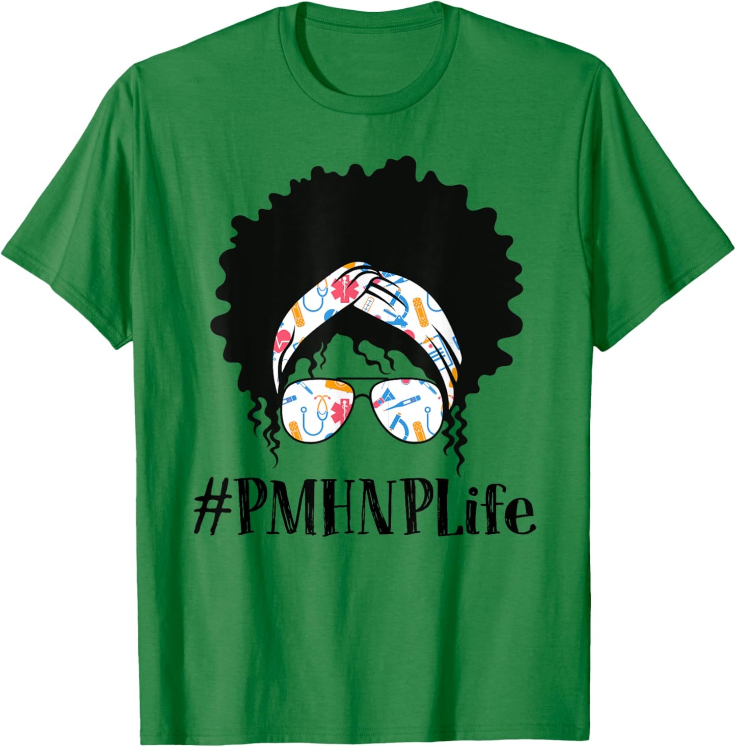 PMHNP Psychiatric Mental Health Nurse Practitioner Black T-Shirt - T-Shirt | Irish Green