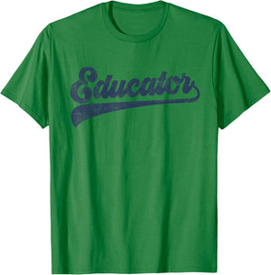 Educator Cute Vintage Graphic T-Shirt - T-Shirt | Irish Green
