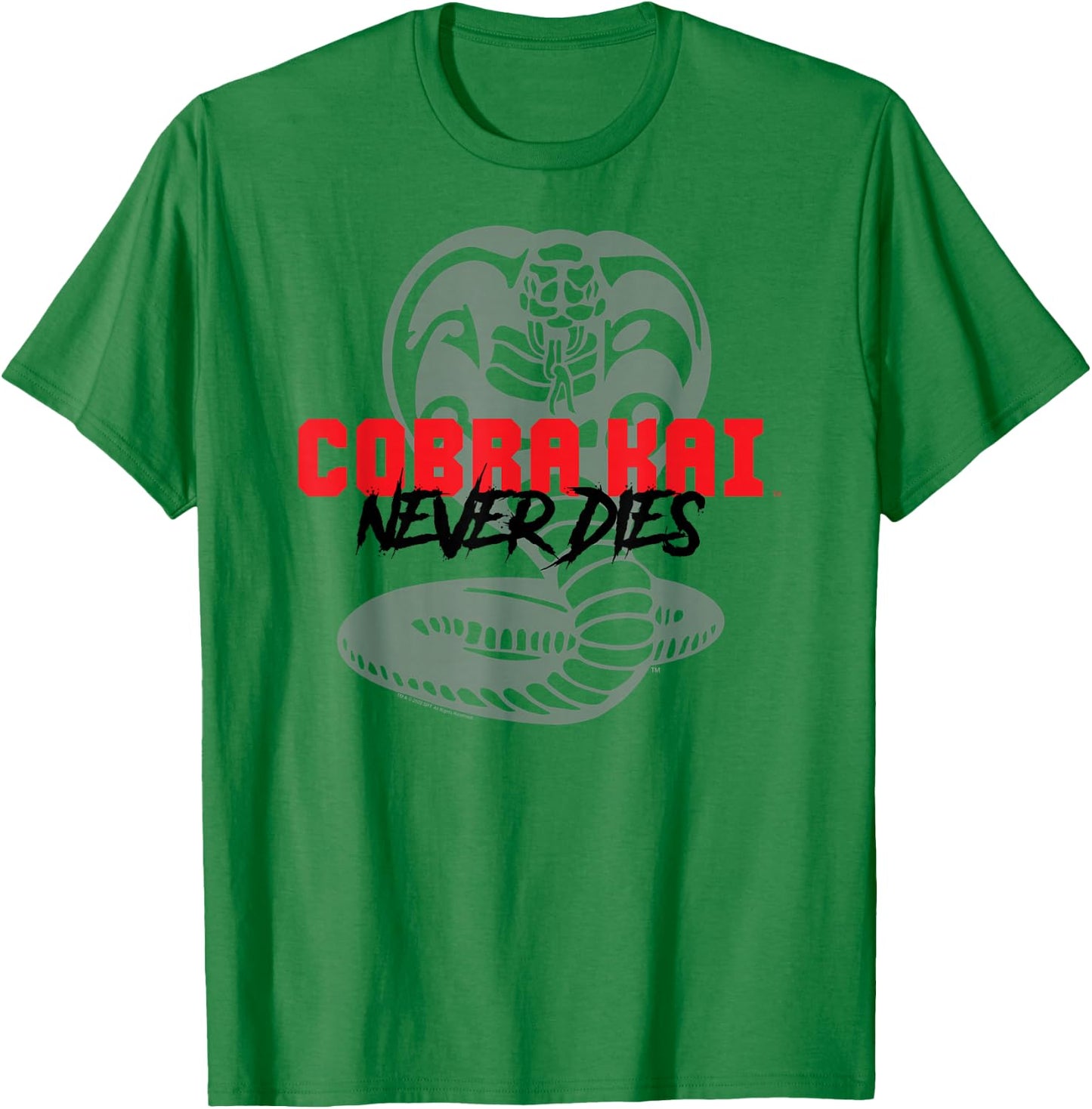 Cobra Kai Never Dies Season 5 Logo T-Shirt - T-Shirt | Irish Green