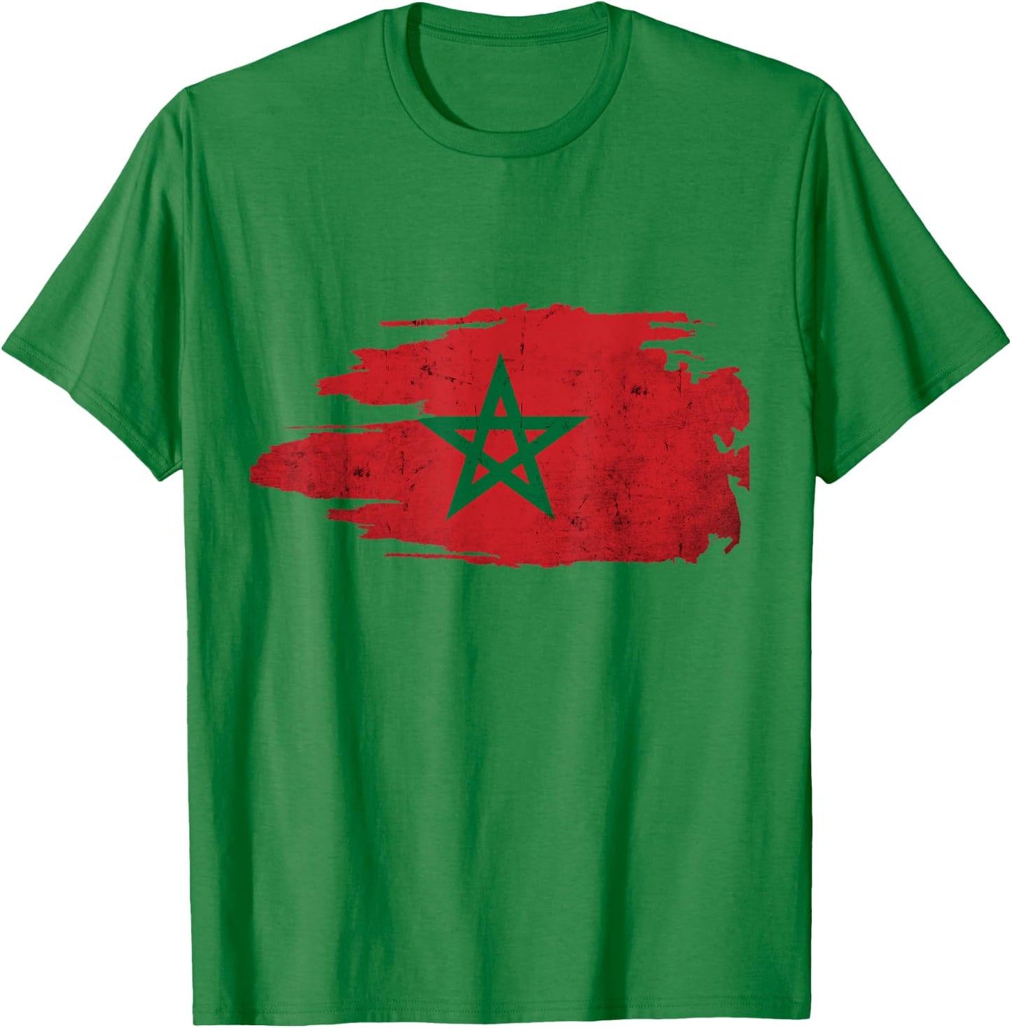 Morocco Moroccan Flag Soccer Football Lover T-Shirt - T-Shirt | Irish Green