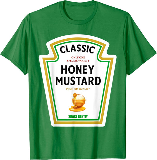 Honey Mustard Halloween 2024 Costume Family Matching Ketchup T-Shirt - T-Shirt | Irish Green