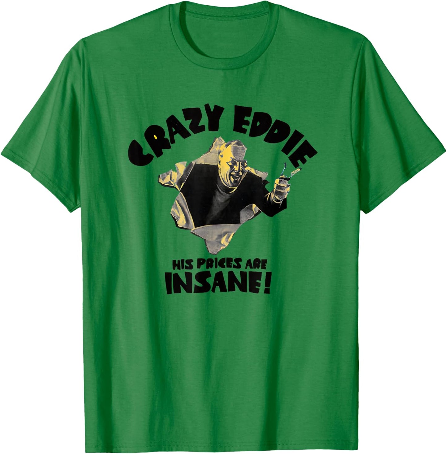 Crazy Eddie Electronics Department Store T-Shirt - T-Shirt | Irish Green
