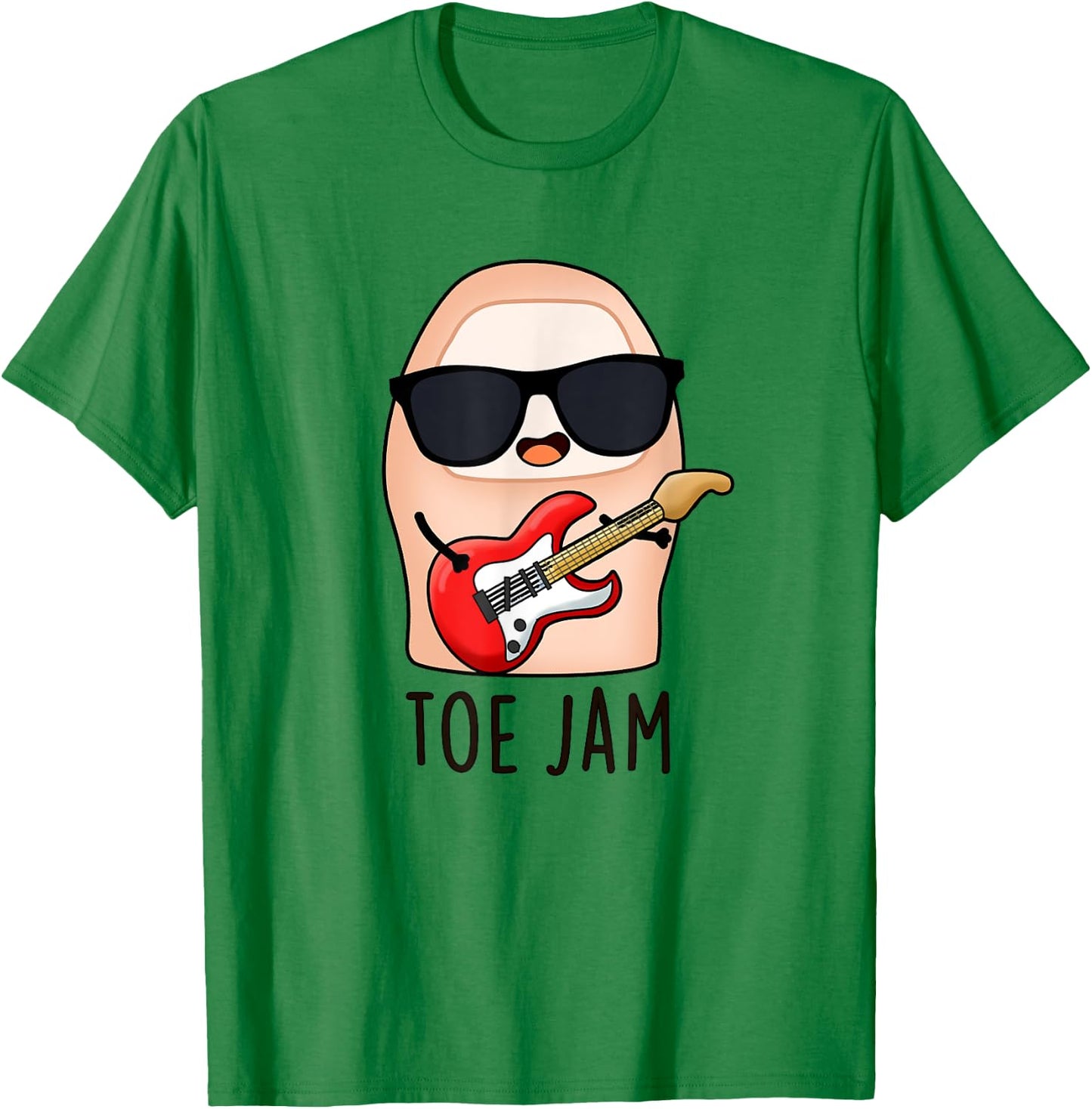 Toe Jam Funny Music Pun T-Shirt - T-Shirt | Irish Green