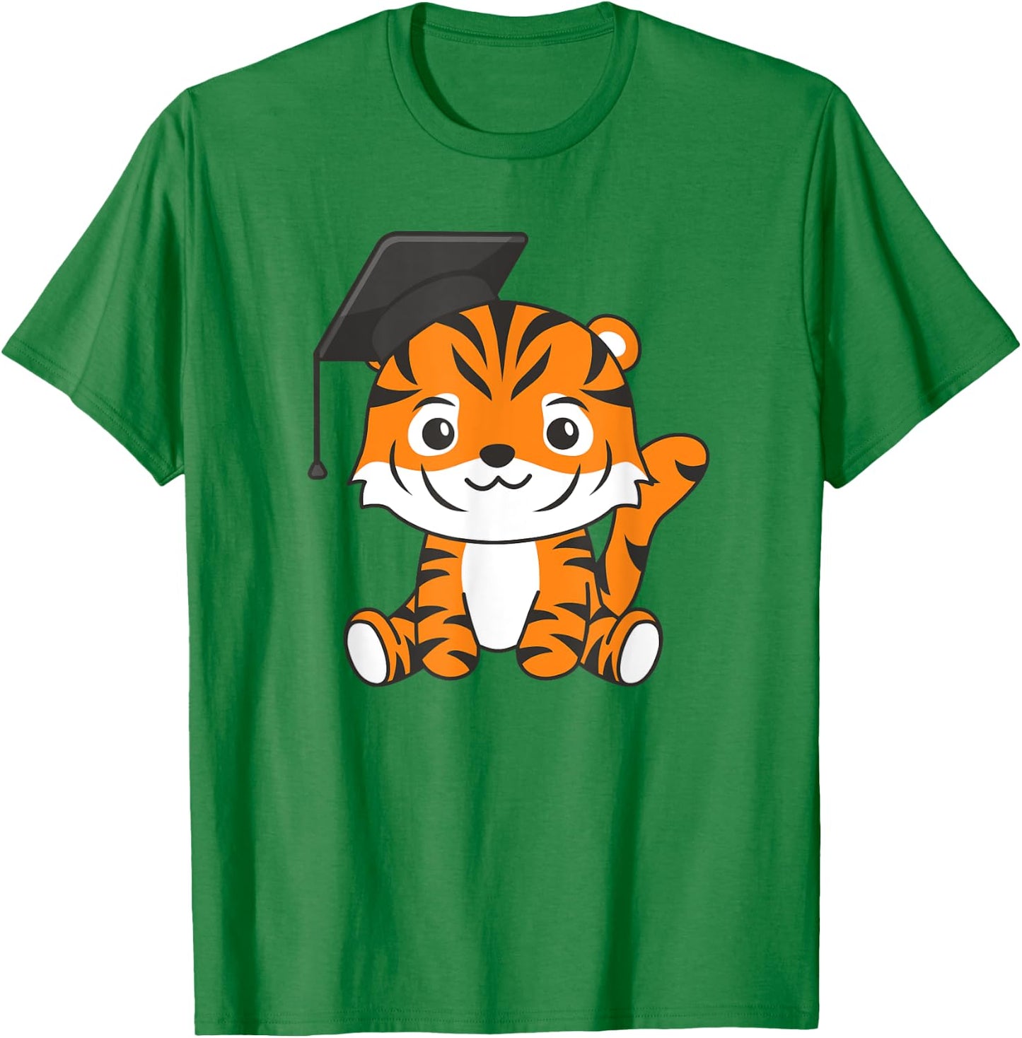 Kids School Kindergarten Tiger Graduation T-Shirt - T-Shirt | Irish Green