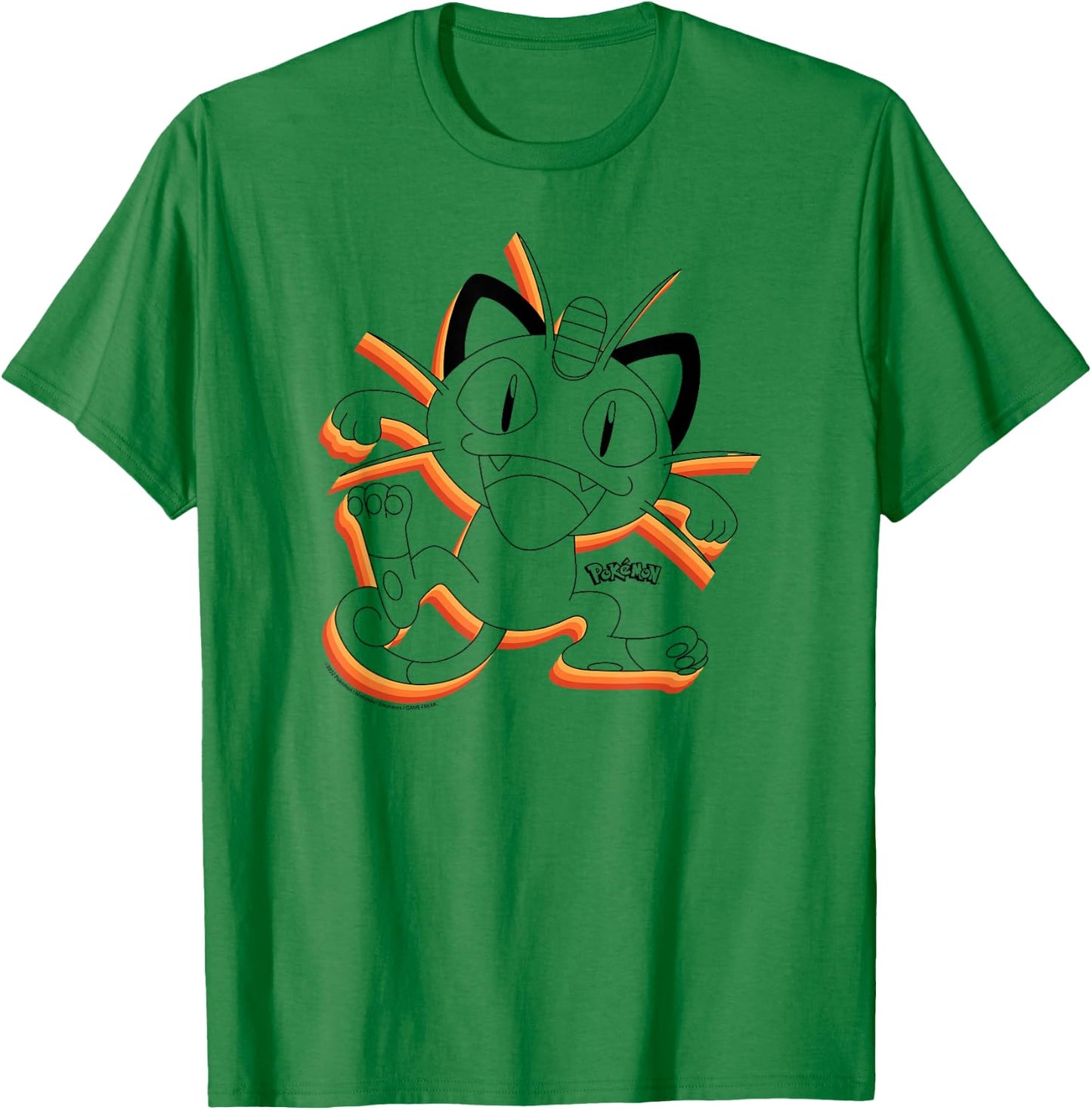 Pokémon - Meowth Repeat T-Shirt - T-Shirt | Irish Green