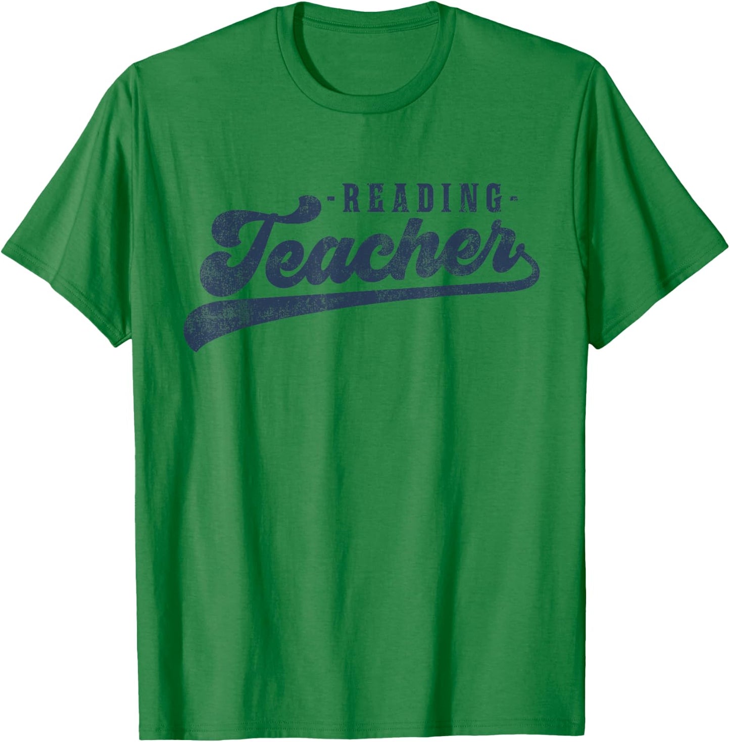 Reading Teacher Men Women Vintage Graphic Reading Teacher T-Shirt - T-Shirt | Irish Green