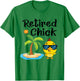 Retired Chick Funny Retirement Party Chicken Vacation T-Shirt - T-Shirt | Irish Green