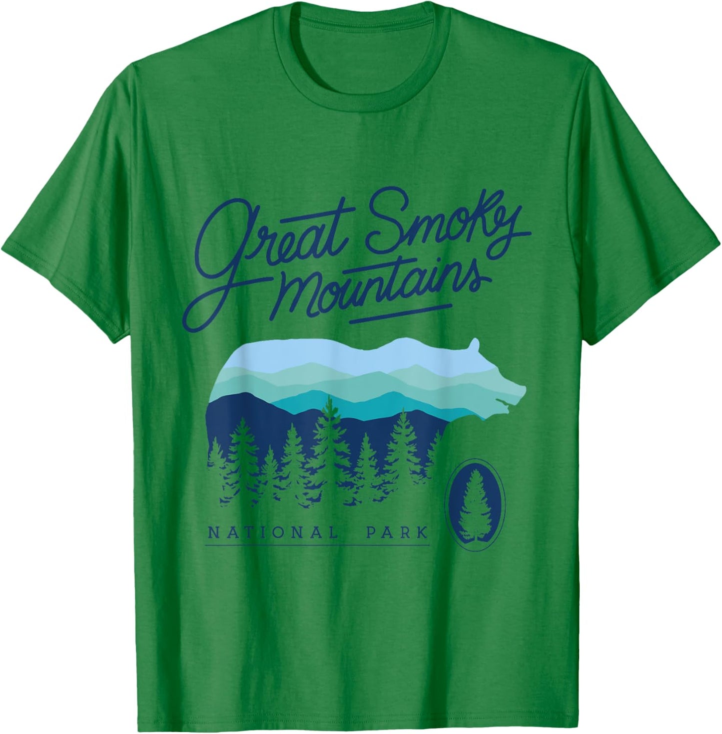 Tennessee NC 1934 Great Smokey Mountains National Park T-Shirt - T-Shirt | Irish Green