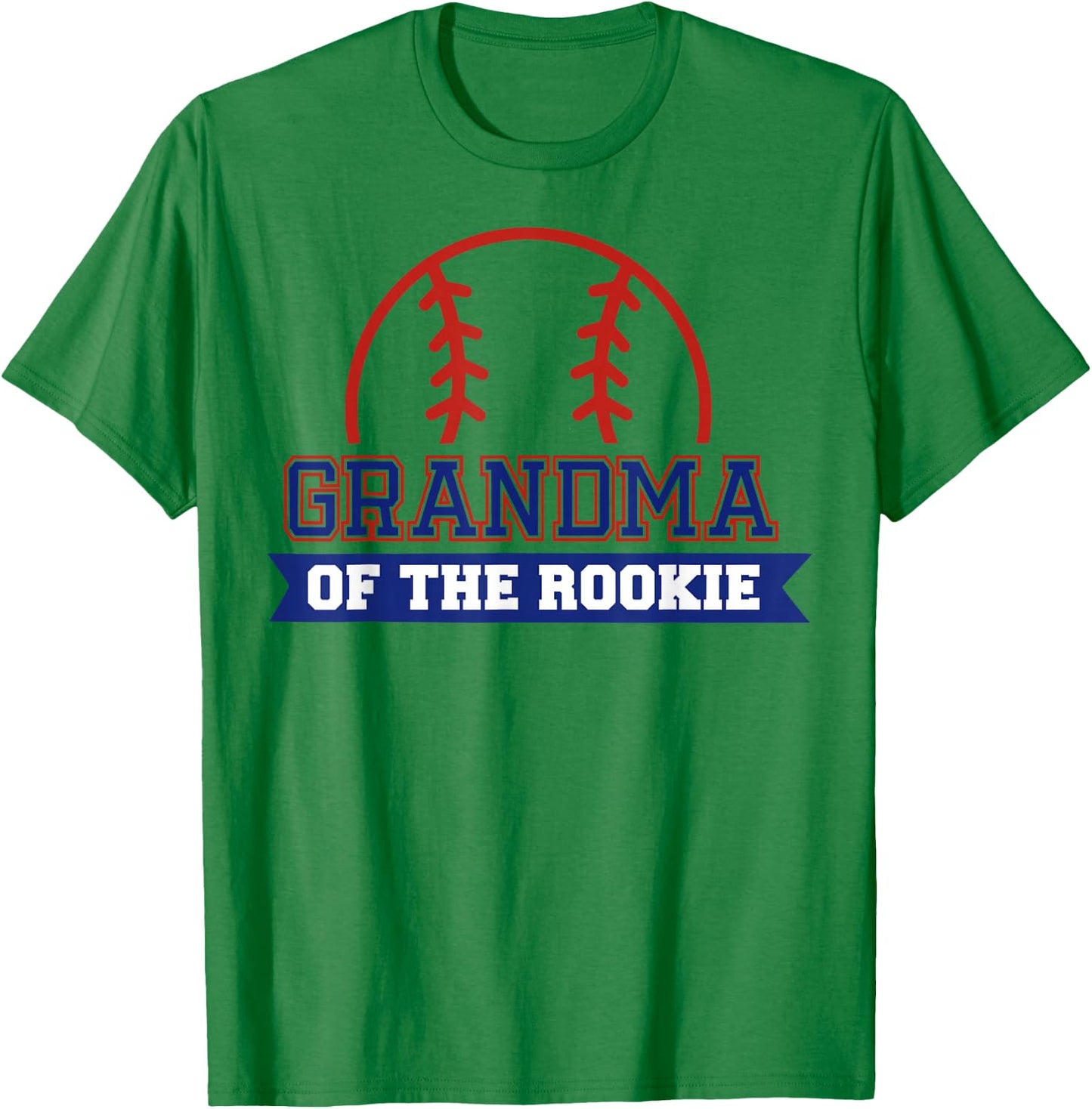 Grandma of Rookie 1st Birthday Baseball Theme Matching Party T-Shirt - T-Shirt | Irish Green