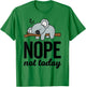 Cute Sleeping Lazy Koala Bear Lover Funny Nope Not Today T-Shirt - T-Shirt | Irish Green