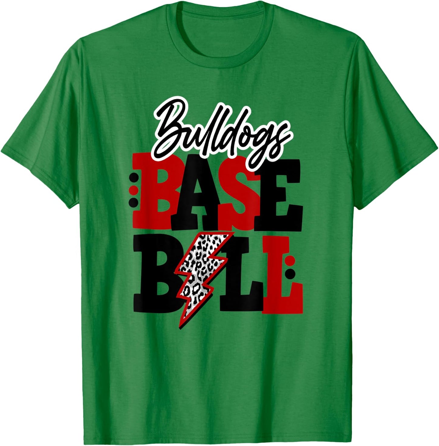 Bulldogs Baseball Bulldog Bulldogs Bull dogs Bulldod Men Women Kids T-Shirt - T-Shirt | Irish Green