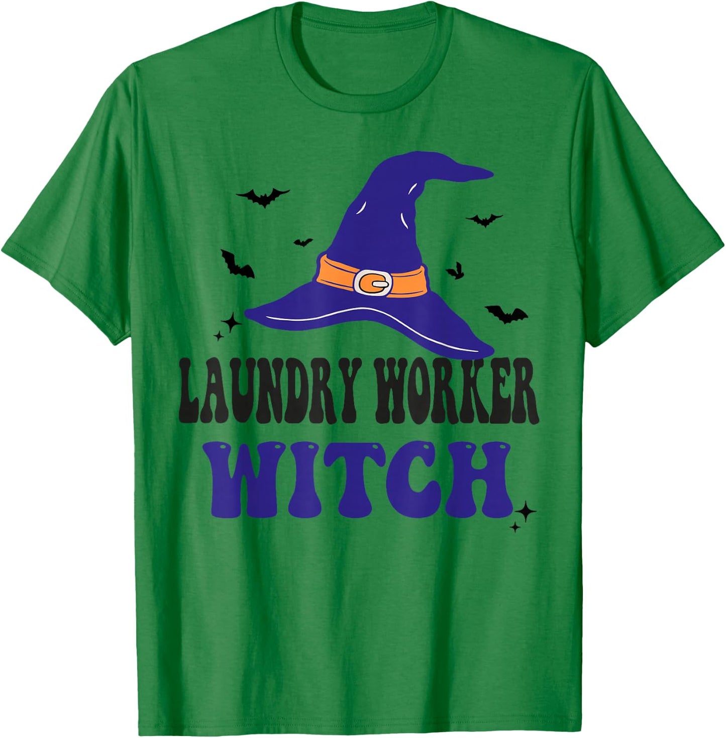 Laundry Worker Witch Halloween Funny Matching Group Costume T-Shirt - T-Shirt | Irish Green