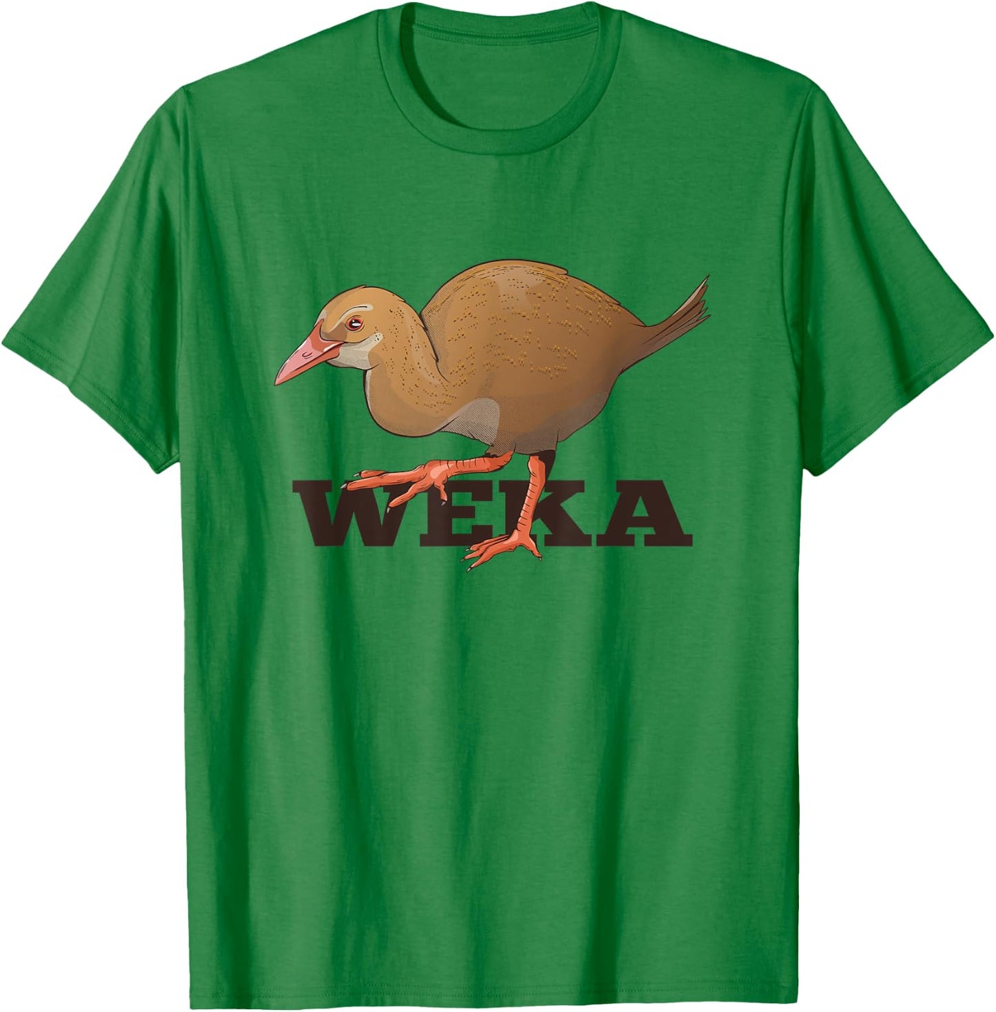 Weka New Zealand Bird T-Shirt - T-Shirt | Irish Green