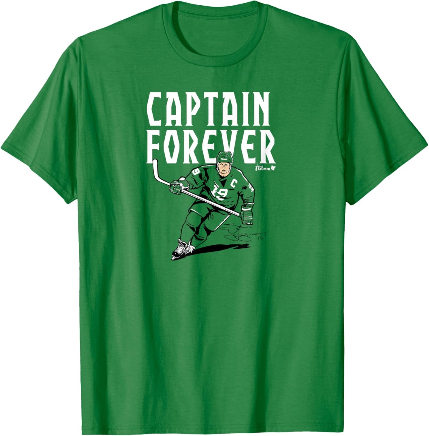 Steve Yzerman - Captain Forever - Detroit Hockey T-Shirt - T-Shirt | Irish Green