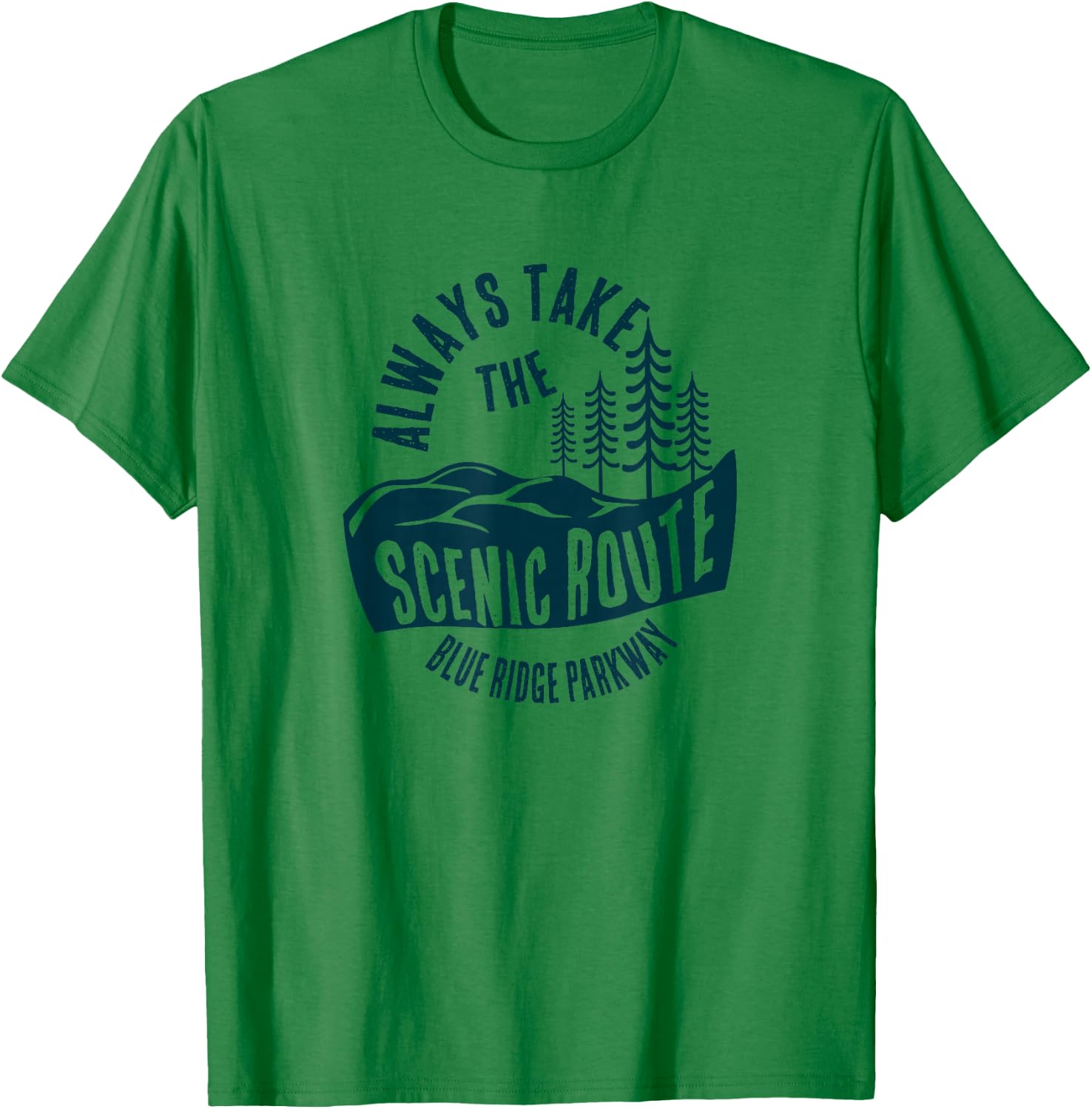 Blue Ridge Parkway National Park Scenic Route T-Shirt - T-Shirt | Irish Green