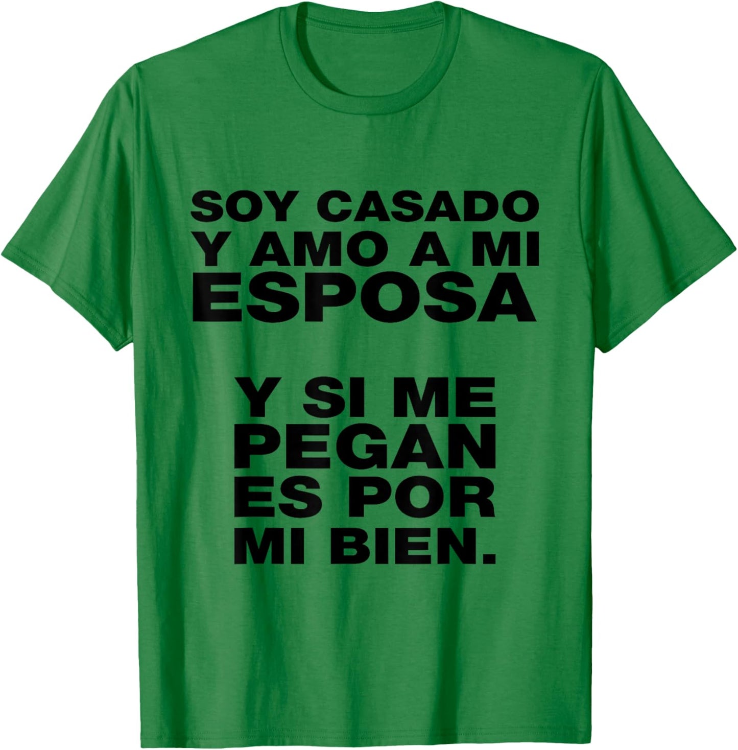 Casado y Mandilón Latino Dad Humor Rookie Husband Latinx T-Shirt - T-Shirt | Irish Green