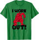 Teenage Mutant Ninja Turtles Raphael I Work Out Red Poster T-Shirt - T-Shirt | Irish Green