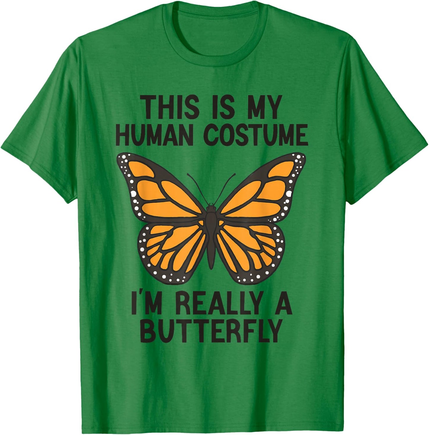 Simple Halloween Costumes Women - Funny Butterfly T-Shirt - T-Shirt | Irish Green
