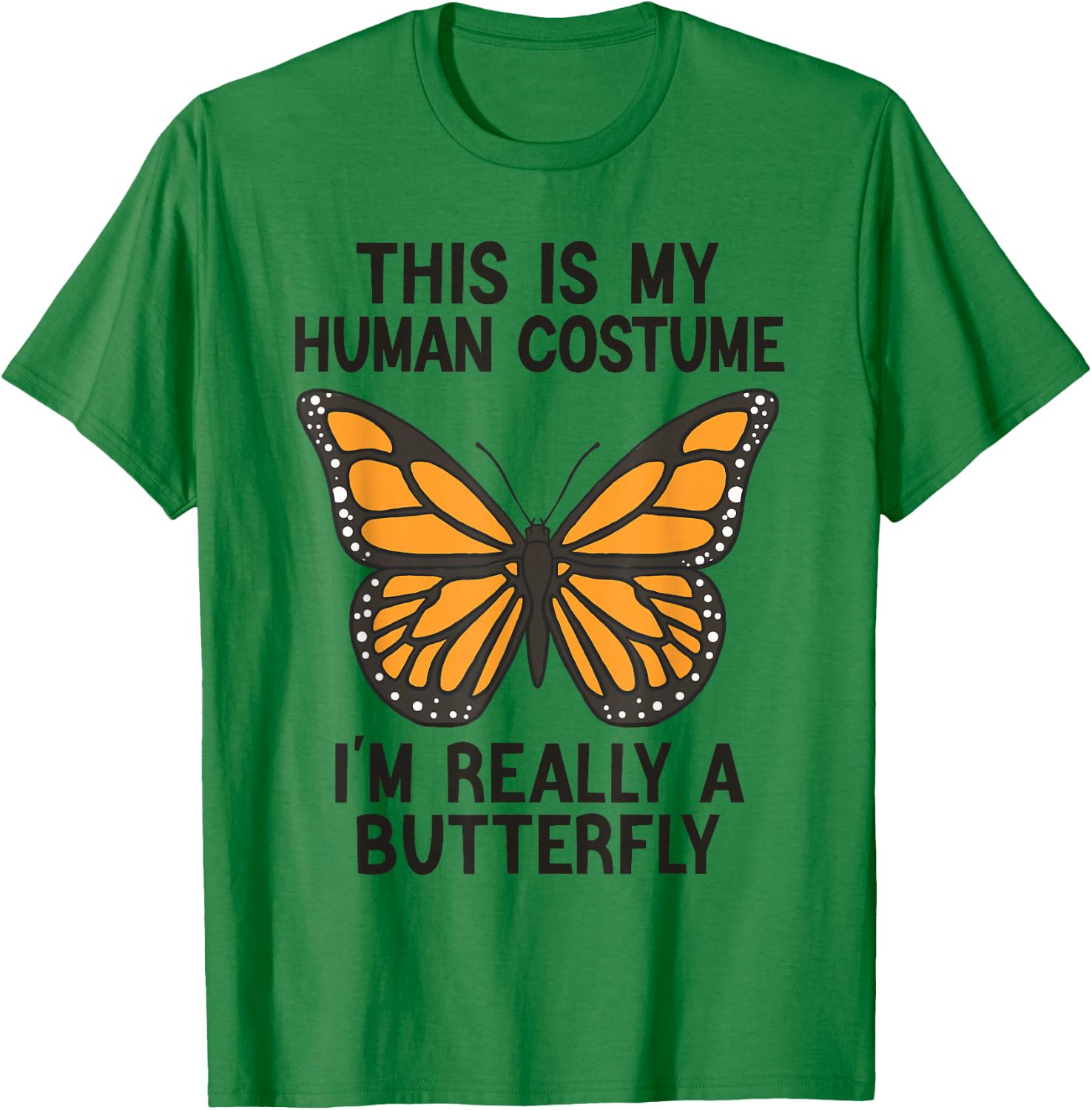 Simple Halloween Costumes Women - Funny Butterfly T-Shirt - T-Shirt | Irish Green