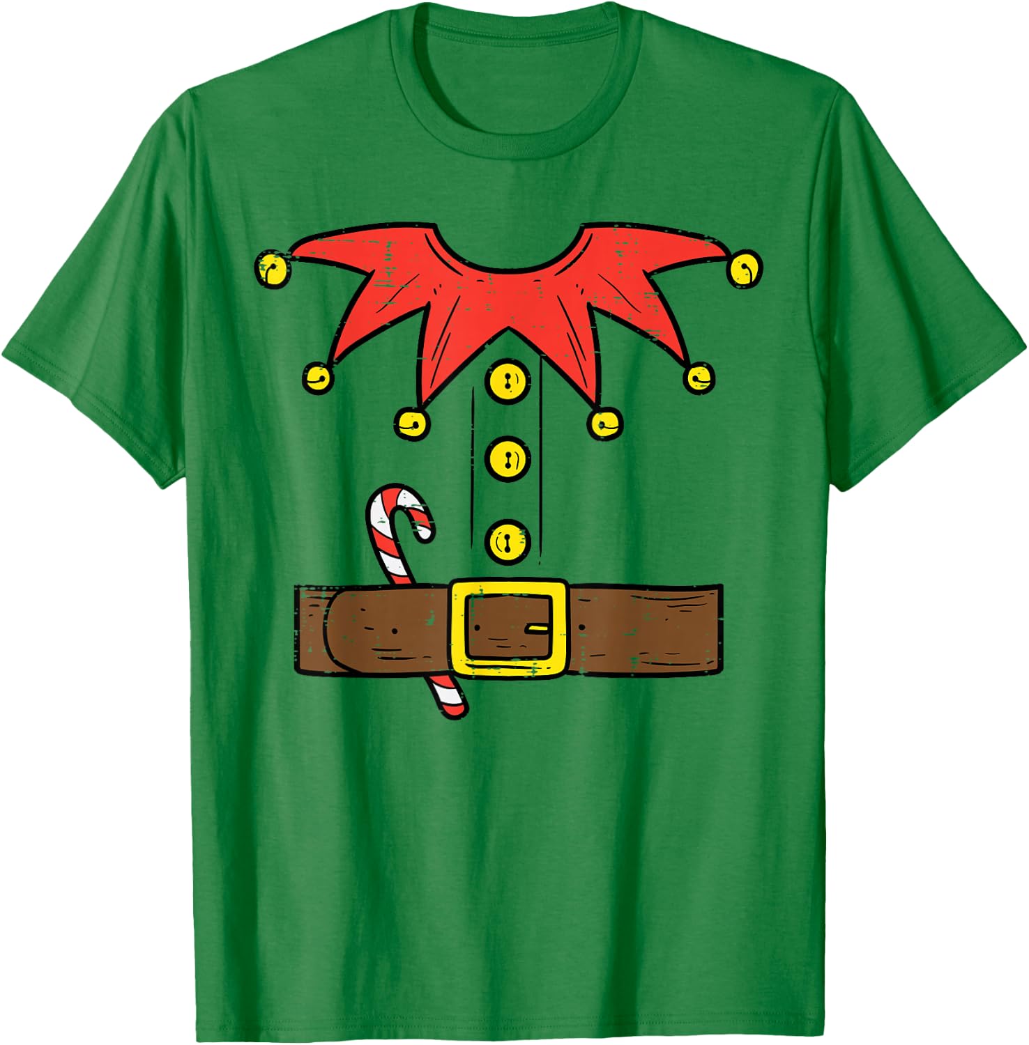 Elf Costume Christmas For Boys Kids Toddler Men Xmas T-Shirt - T-Shirt | Irish Green