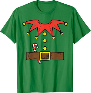 Elf Costume Christmas For Boys Kids Toddler Men Xmas T-Shirt - T-Shirt | Irish Green