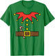Elf Costume Christmas For Boys Kids Toddler Men Xmas T-Shirt - T-Shirt | Irish Green