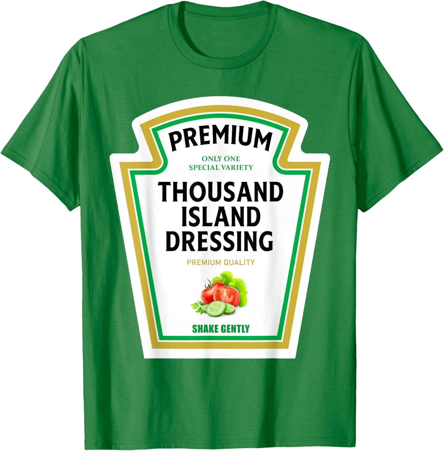 Thousand Island Dressing 2024 Ketchup Mustard Mayo Halloween T-Shirt - T-Shirt | Irish Green