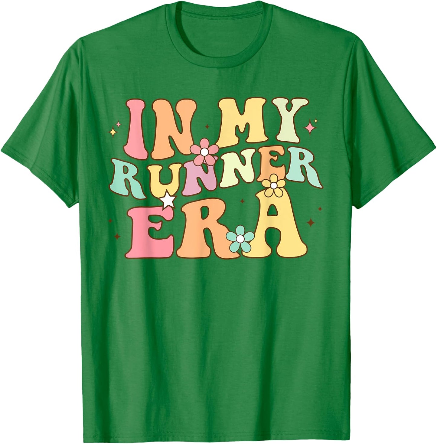 In My Runner Era Funny marathon Running track and field T-Shirt - T-Shirt | Irish Green