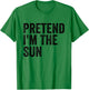 Pretend I'm The Sun Easy Lazy Halloween Costume T-Shirt - T-Shirt | Irish Green