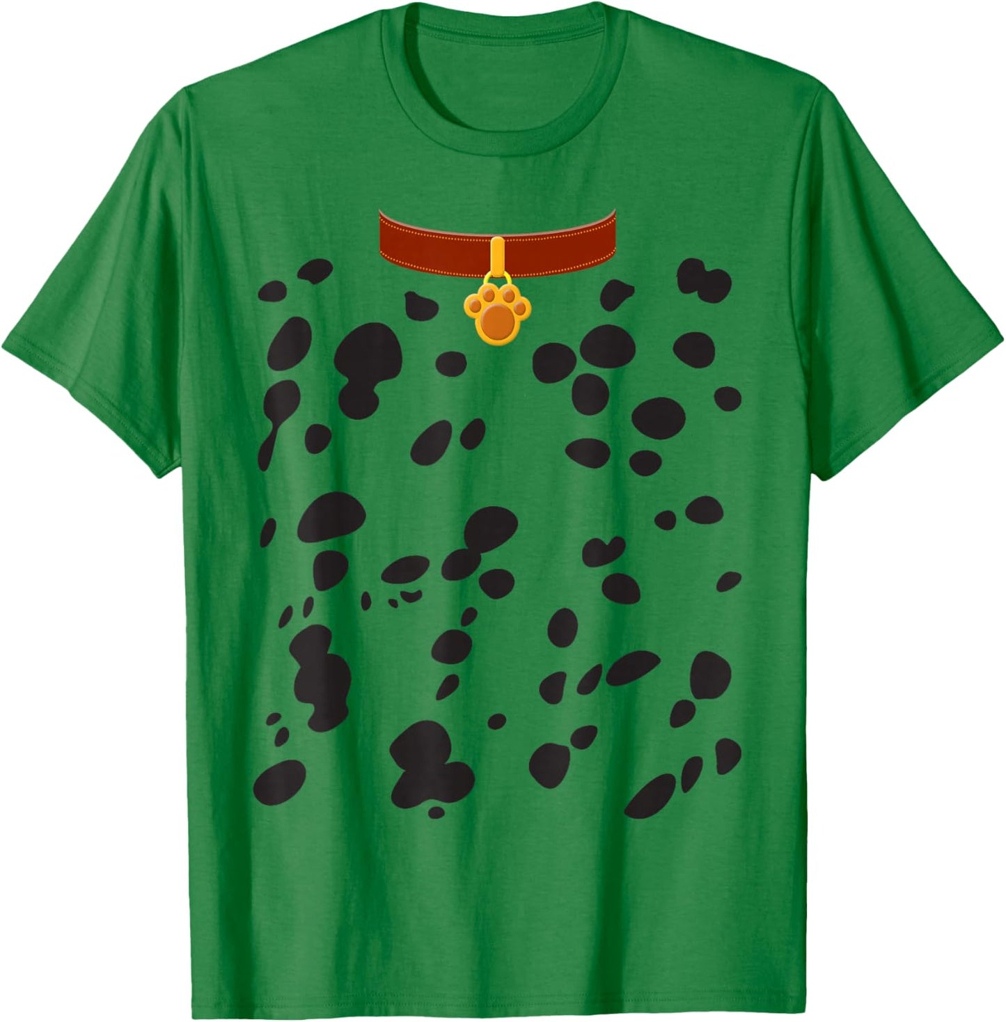 Dog Dalmatian Costume Dalmations Spots Puppy Print Halloween T-Shirt - T-Shirt | Irish Green