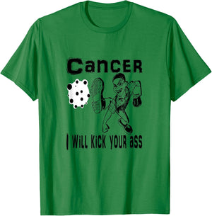 Cancer I Will Kick Your Ass T-Shirt - T-Shirt | Irish Green