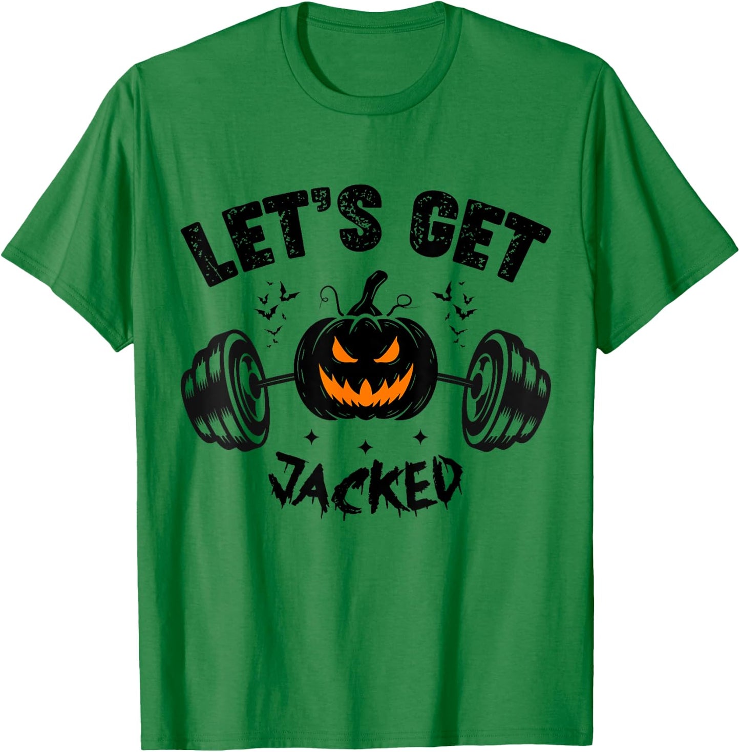 Funny Quote For Guy's Halloween Gym Training Pumpkin Holiday T-Shirt - T-Shirt | Irish Green