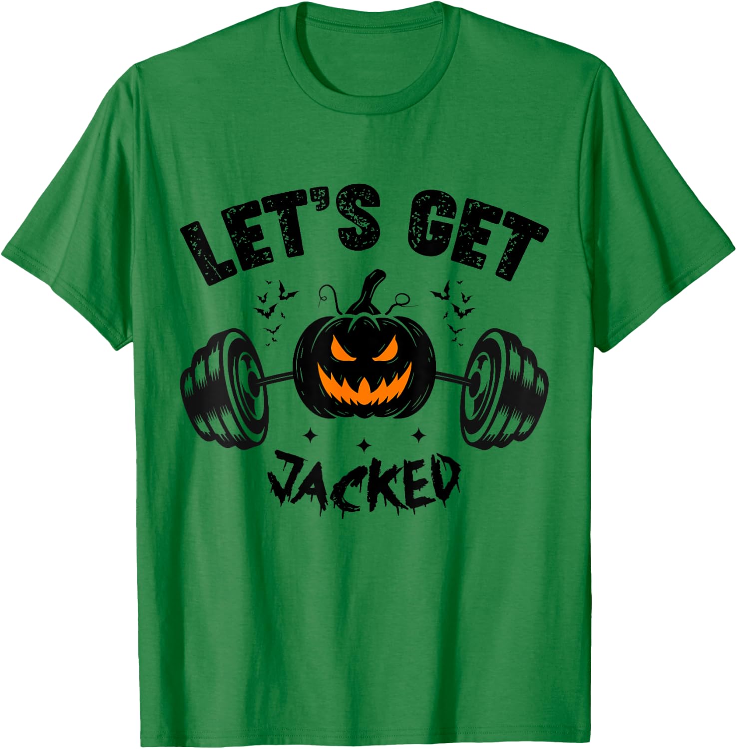 Funny Quote For Guy's Halloween Gym Training Pumpkin Holiday T-Shirt - T-Shirt | Irish Green