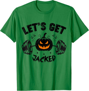 Funny Quote For Guy's Halloween Gym Training Pumpkin Holiday T-Shirt - T-Shirt | Irish Green