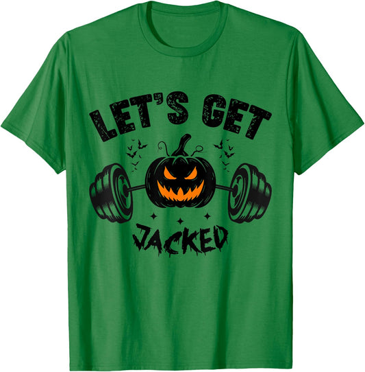 Funny Quote For Guy's Halloween Gym Training Pumpkin Holiday T-Shirt - T-Shirt | Irish Green